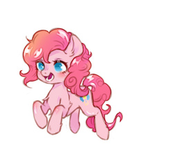 Size: 382x350 | Tagged: dead source, safe, artist:小huhu狸君呀, pinkie pie, earth pony, pony, g4, female, mare, solo