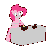 Size: 348x326 | Tagged: safe, artist:bennimarru, pinkie pie, earth pony, pony, g4, animated, bipedal, cooking, female, flat colors, food, fried rice, frying pan, gif, herbivore, hoof hold, open mouth, rice, simple background, smiling, solo, stove, transparent background