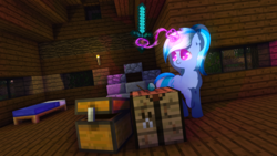 Size: 3840x2160 | Tagged: safe, artist:jerryenderby, oc, oc only, pony, 3d, commission, high res, minecraft, solo