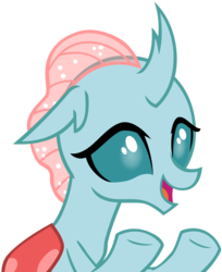 Size: 4114x5039 | Tagged: safe, artist:andoanimalia, ocellus, changedling, changeling, a rockhoof and a hard place, g4, absurd resolution, cute, cuteling, diaocelles, female, open mouth, raised hoof, simple background, smiling, solo, transparent background, underhoof, vector