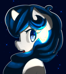 Size: 715x800 | Tagged: safe, artist:acharmingpony, oc, oc only, pony, cute, looking at you, looking back, looking back at you, stars