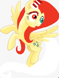 Size: 961x1273 | Tagged: safe, edit, fluttershy, pegasus, pony, elements of insanity, g4, female, fluttershout, hat, movie accurate, solo