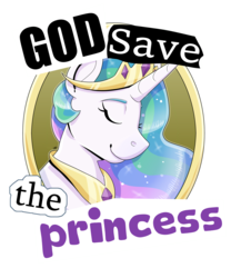 Size: 5000x6000 | Tagged: safe, artist:partypievt, princess celestia, pony, g4, absurd resolution, bust, crossover, female, god save the queen, mare, parody, portrait, punk, sex pistols, simple background, solo, transparent background