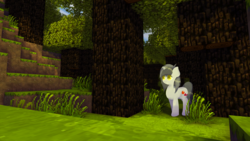 Size: 3840x2160 | Tagged: safe, artist:jerryenderby, oc, oc only, oc:atuer, pony, commission, high res, minecraft, solo