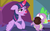 Size: 1148x720 | Tagged: safe, screencap, spike, twilight sparkle, alicorn, dragon, pony, ail-icorn, g4, interseason shorts, bed, blushing, bowl, claws, female, horn, horn allergy, male, mare, red horn, red nosed, sick, sicklight sparkle, twilight sparkle (alicorn), winged spike, wings