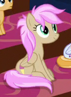 Size: 140x190 | Tagged: safe, screencap, strawberry scoop, alicorn, pegasus, pony, a matter of principals, g4, animation error, cropped, female, friendship student, mare, pegasus strawberry scoop, race swap, sitting, solo focus