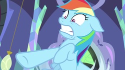 Size: 1280x720 | Tagged: safe, screencap, rainbow dash, pegasus, pony, ail-icorn, g4, interseason shorts, female, mare, solo