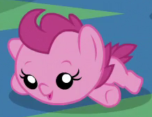 Size: 218x168 | Tagged: safe, screencap, cranberry pit, earth pony, pony, g4, once upon a zeppelin, baby, baby pony, background pony, cropped, female, filly, solo