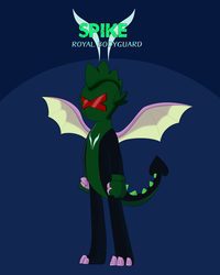 Size: 4000x5000 | Tagged: safe, alternate version, artist:chedx, spike, dragon, comic:the storm kingdom, g4, my little pony: the movie, adventure, alternate hairstyle, alternate timeline, alternate universe, bodyguard spike, comic, fantasy, winged spike, wings