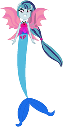 Size: 423x847 | Tagged: safe, artist:selenaede, artist:user15432, sonata dusk, mermaid, equestria girls, g4, base used, clothes, cutie mark on human, fin wings, fins, hasbro, hasbro studios, humanized, jewelry, mermaid tail, mermaidized, necklace, pendant, ponied up, pony ears, solo, species swap, winged humanization, wings
