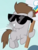 Size: 330x432 | Tagged: safe, screencap, overcast (g4), pegasus, pony, fame and misfortune, g4, blank flank, colt, cutie mark, male, rainbow dash's cutie mark, sign, sunglasses