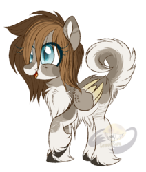 Size: 451x533 | Tagged: safe, artist:lemonkaiju, oc, oc only, oc:blind beauty, pegasus, pony, female, mare, parent:derpy hooves, parents:canon x oc, simple background, solo, transparent background