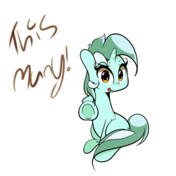 Size: 1280x1280 | Tagged: safe, artist:turtlefarminguy, lyra heartstrings, pony, unicorn, g4, counting on hooves, cute, female, looking at you, mare, simple background, sitting, solo, underhoof, white background