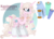 Size: 1024x735 | Tagged: safe, artist:kazziepones, oc, oc only, oc:lullaby lace, pony, unicorn, female, glasses, leg warmers, mare, solo