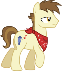 Size: 5251x6000 | Tagged: safe, artist:chainchomp2, steamer, earth pony, pony, flight to the finish, g4, absurd resolution, background pony, bandana, male, neckerchief, raised hoof, simple background, solo, stallion, transparent background, vector