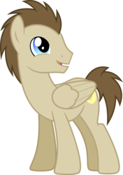 Size: 4227x6000 | Tagged: safe, artist:chainchomp2, crescent pony, mane moon, pegasus, pony, g4, rainbow falls, absurd resolution, background pony, male, not doctor whooves, simple background, smiling, solo, stallion, transparent background, vector