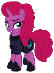 Size: 807x1080 | Tagged: safe, alternate version, artist:徐詩珮, oc, oc:betty pop, pony, unicorn, g4, my little pony: the movie, armor, background removed, hoof shoes, magical lesbian spawn, next generation, offspring, parent:glitter drops, parent:tempest shadow, parents:glittershadow, simple background, transparent background