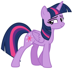 Size: 6881x6482 | Tagged: safe, artist:estories, twilight sparkle, alicorn, pony, g4, absurd resolution, female, lidded eyes, looking at you, mare, simple background, smiling, solo, transparent background, twilight sparkle (alicorn), vector