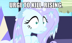Size: 800x483 | Tagged: safe, edit, edited screencap, screencap, fluttershy, pony, ail-icorn, g4, spoiler:interseason shorts, caption, fluttercold, image macro, male, meme, reference, text, the simpsons, urge to kill rising