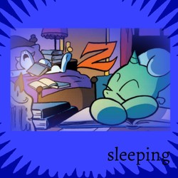 Size: 1010x1010 | Tagged: safe, artist:andy price, edit, idw, glitter drops, spring rain, derpibooru, friendship is magic #68, g4, spoiler:comic, bed, bedroom, book, meta, onomatopoeia, sleeping, sound effects, spoilered image joke, tempest's tale, zzz