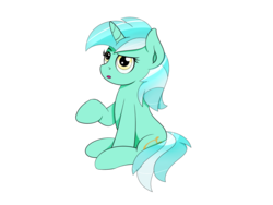 Size: 2000x1500 | Tagged: safe, artist:coramino, lyra heartstrings, pony, unicorn, g4, female, looking up, mare, open mouth, raised leg, simple background, sitting, solo, transparent background