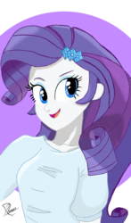 Size: 1440x2448 | Tagged: safe, artist:pumpkingreaper, rarity, equestria girls, g4, circle background, female, simple background, solo, white background