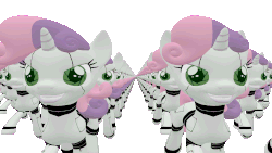 Size: 1920x1080 | Tagged: safe, artist:edward256, artist:galacta- x, sweetie belle, pony, robot, robot pony, g4, 3d, animated, animator:edward256, clone trooper, equestria is doomed, female, gif, invasion, it's coming right at us, jedi purge, march, marching, multeity, order 66, perfect loop, screensaver, simple background, star wars, star wars: revenge of the sith, sweetie bot, transparent background