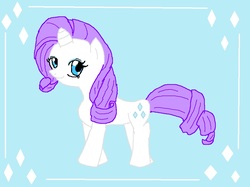 Size: 1023x767 | Tagged: safe, artist:ninpeachlover, rarity, pony, unicorn, g4, looking at you