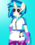 Size: 2550x3300 | Tagged: safe, alternate version, artist:agkandphotomaker2000, dj pon-3, vinyl scratch, anthro, g4, clothes, equestria girls outfit, high res