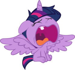 Size: 5583x5209 | Tagged: safe, artist:ma.no.m.ca, twilight sparkle, alicorn, pony, ail-icorn, g4, interseason shorts, absurd resolution, baby, baby pony, babylight sparkle, crying, crylight sparkle, cute, eyes closed, female, floppy ears, open mouth, simple background, solo, tooth, transparent background, twiabetes, twilight sparkle (alicorn), vector