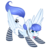 Size: 3964x3874 | Tagged: safe, alternate version, artist:scarlet-spectrum, oc, oc only, oc:snow pup, pegasus, pony, clothes, collar, face down ass up, female, high res, looking at you, mare, open mouth, partially open wings, paw prints, simple background, socks, solo, striped socks, transparent background, wings, ych result