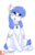 Size: 562x882 | Tagged: safe, artist:arctic-fox, oc, oc only, oc:snow pup, pegasus, pony, :p, collar, ear fluff, female, looking up, mare, patreon, patreon logo, silly, sitting, solo, tongue out