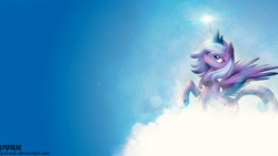 Size: 1920x1080 | Tagged: safe, artist:illumnious, artist:mackaged, edit, princess luna, g4, wallpaper, wallpaper edit