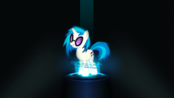 Size: 1920x1080 | Tagged: safe, artist:elalition, dj pon-3, vinyl scratch, pony, g4, female, solo, wallpaper