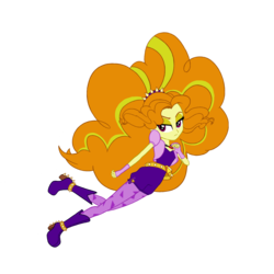 Size: 1400x1400 | Tagged: artist needed, safe, adagio dazzle, equestria girls, g4, falling, female, fluffy hair, looking at you, solo