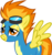 Size: 1724x1828 | Tagged: dead source, safe, artist:a01421, spitfire, pegasus, pony, g4, clothes, female, goggles, lidded eyes, mare, show accurate, simple background, solo, spread wings, transparent background, uniform, vector, wings, wonderbolts uniform