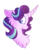 Size: 800x1000 | Tagged: dead source, safe, artist:lolwise, starlight glimmer, pony, unicorn, g4, bust, chest fluff, colored pupils, curved horn, female, floppy ears, fluffy, horn, mare, portrait, profile, simple background, solo, transparent background