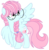 Size: 1280x1302 | Tagged: safe, artist:bezziie, oc, oc only, oc:strawberry pie, pegasus, pony, braid, female, glasses, looking to the right, mare, one wing out, simple background, solo, transparent background, turned head, wings