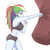 Size: 2952x2952 | Tagged: safe, artist:sumin6301, rainbow dash, equestria girls, g4, big breasts, boxing, breasts, busty rainbow dash, clothes, female, fit, high res, midriff, ponytail, punching bag, sandbag, simple background, slender, solo, sports bra, sports panties, stupid sexy rainbow dash, thin, training, white background