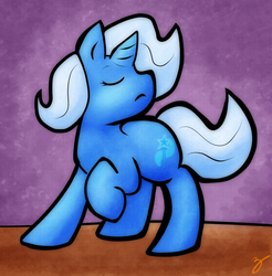 Size: 630x641 | Tagged: safe, artist:zutcha, trixie, pony, unicorn, g4, eyes closed, female, mare, solo