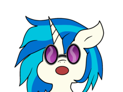 Size: 1048x787 | Tagged: safe, artist:azurasquill, dj pon-3, vinyl scratch, pony, unicorn, g4, commission, meme, simple background, solo, transparent background, ych result