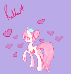 Size: 4174x4329 | Tagged: safe, artist:elizaisepic, nurse redheart, earth pony, pony, g4, absurd resolution, female, heart, holiday, nurse, pink, sketchy, solo, valentine's day