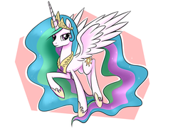 Size: 2000x1500 | Tagged: safe, artist:twilite-sparkleplz, princess celestia, alicorn, pony, g4, cutie mark, female, jewelry, mare, raised hoof, regalia, smiling, solo