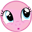 Size: 32x32 | Tagged: safe, pinkie pie, pony, g4, :o, emoticon, female, intrigued, looking up, mlpforums, open mouth, picture for breezies, solo, transparent background