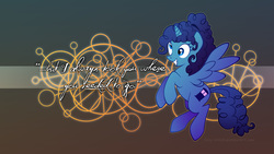 Size: 1366x768 | Tagged: safe, artist:lissystrata, alicorn, pony, doctor who, idris, ponified, solo, tardis, wallpaper