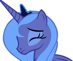 Size: 1774x1475 | Tagged: safe, artist:a01421, princess luna, pony, g4, eyes closed, female, jewelry, mare, s1 luna, sad, simple background, solo, tiara, transparent background, vector