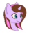 Size: 3122x3690 | Tagged: safe, artist:renderpoint, oc, oc only, oc:violet rose, pony, unicorn, blue eyes, brown mane, bust, cheek fluff, commission, female, happy, high res, mare, pink mane, portrait, simple background, smiling, solo, transparent background, two toned hair, wip