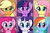 Size: 3000x2000 | Tagged: safe, artist:puetsua, edit, applejack, fluttershy, pinkie pie, rainbow dash, rarity, twilight sparkle, alicorn, earth pony, pegasus, pony, unicorn, g4, applejack's hat, avatar, blushing, bust, cowboy hat, cute, dashabetes, diapinkes, female, hat, high res, jackabetes, looking at you, mane six, mare, open mouth, portrait, raribetes, shyabetes, smiling, twiabetes, twilight sparkle (alicorn)