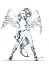 Size: 1000x1313 | Tagged: safe, artist:baron engel, fluttershy, anthro, unguligrade anthro, g4, badass, boots, breasts, clothes, description at source, description in comments, female, flutterbadass, grayscale, lasso, looking at you, monochrome, pencil drawing, riding crop, rope, shoes, simple background, solo, story in the source, traditional art, whip, white background