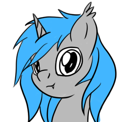 Size: 640x640 | Tagged: safe, artist:nightwind, oc, oc only, oc:miquel, pony, unicorn, bust, cute, looking, looking at you, lovely, smiling, solo